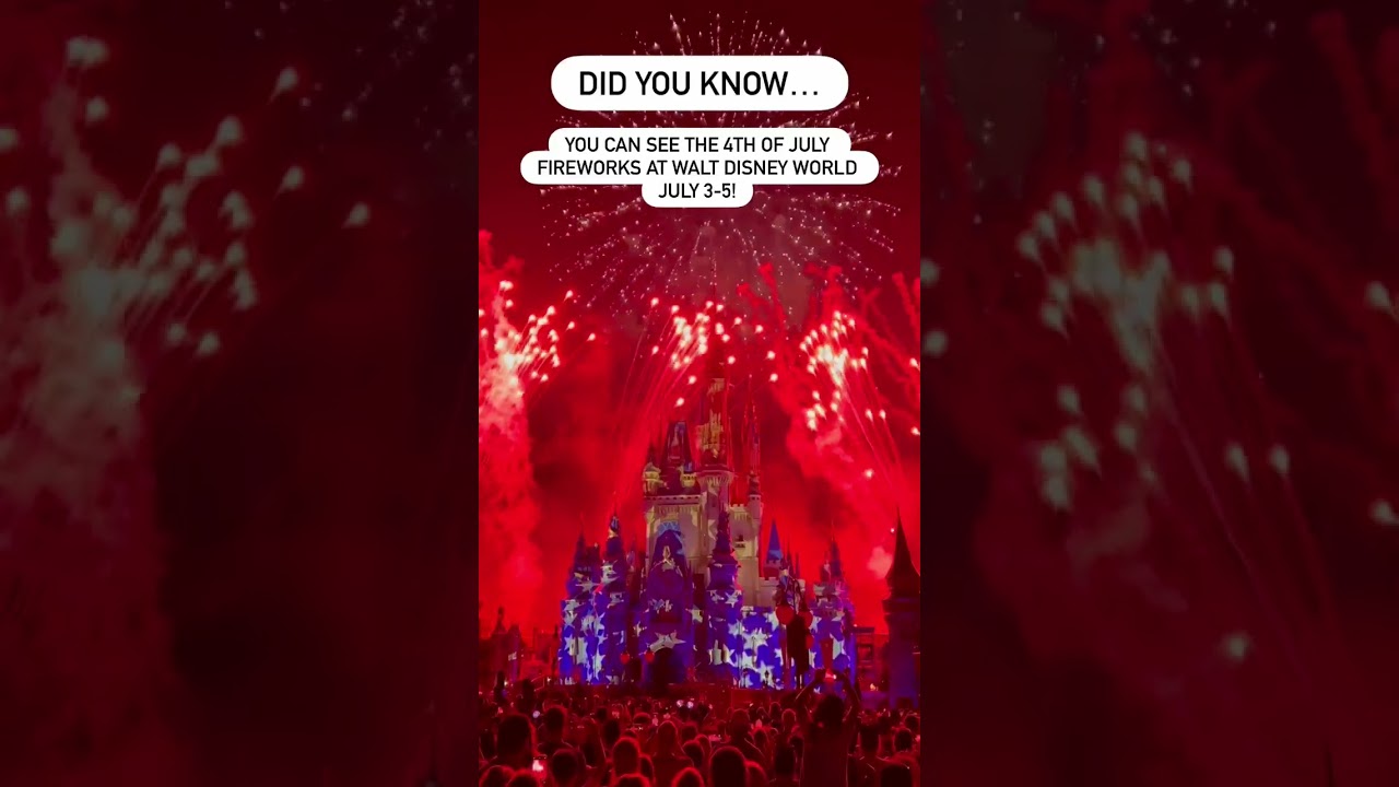 Disney World's 4th of July Fireworks Return for 3 Nights for 2026!