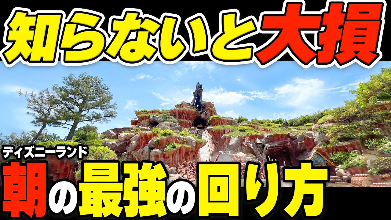 【完全攻略】ディズニーランド失敗しない朝の回り方を分かりやすく全て解説します