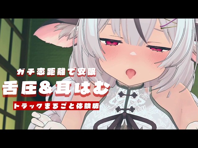 ASMR🍢3Dお披露目✨安眠舌圧マッサージ&耳はむ♡ガチ恋距離でどきどき♡【麝香ちまき/新人Vtuber】