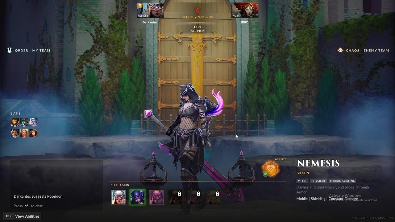 SMITE 2 - Duel with SBRD - Nemesis VS Nu Wa