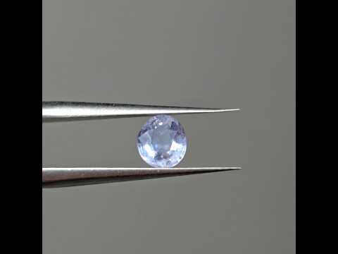 Шпинель сіра природна в ограновуванні - ювелірна вставка для створення прикрас кільця кулона 0,6 ct, видео 1