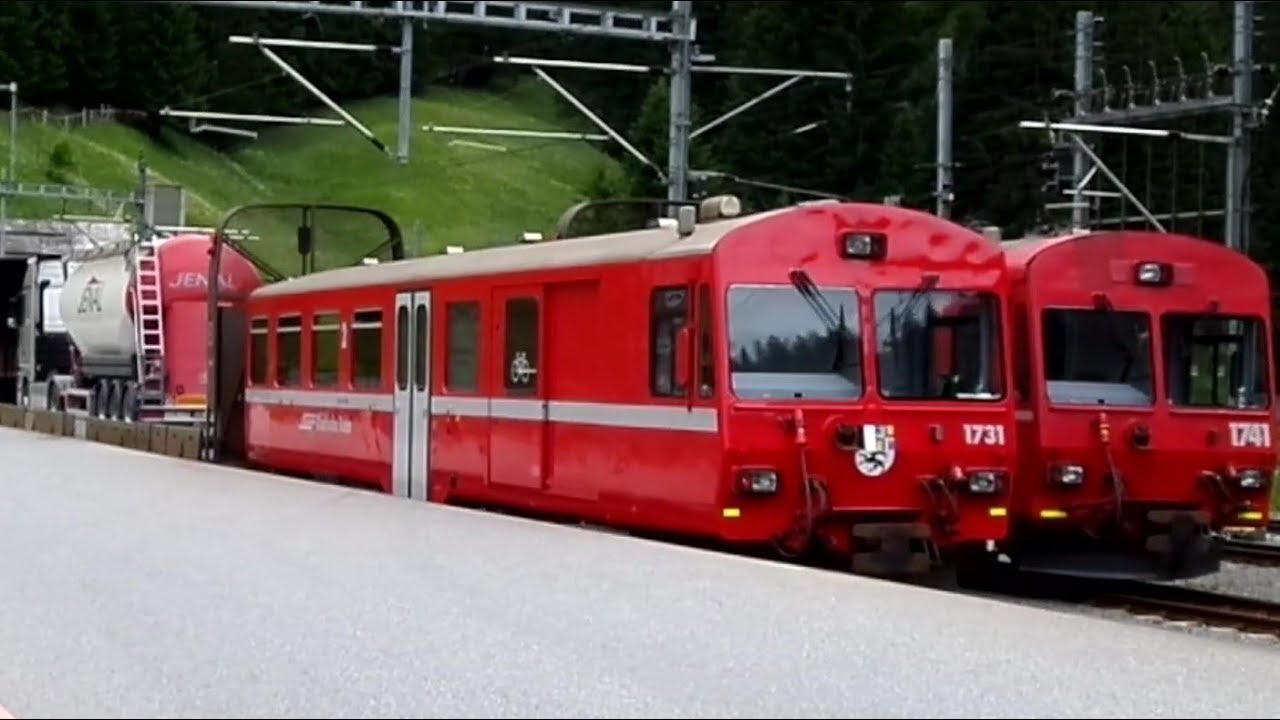 Treni RhB del tunnel Vereina (Ferrovia Retica)