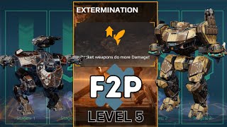 F2P Platinum Extermination Level 5 in War Robots (May/3/24)