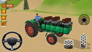 Traktör Kargo Taşıma Simülatör Oyunu - Tractor Trolley Simulator 2023 - Android Gameplay screenshot 1