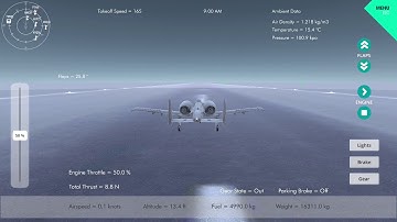 Silantro Unity3D Flight Simulator: Mobile Flight Test