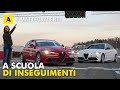 A scuola di INSEGUIMENTI con l&#39;Alfa GIULIA Quadrifoglio [Il corso di guida delle Forze dell&#39;Ordine]