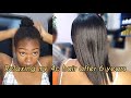 A PROFESSIONAL RELAXED MY 4C HAIR | ALL PRODUCTS USED ARE LISTED OUT.