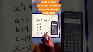 Cara Mudah Mendapat Punca-punca Persamaan Kuadratik