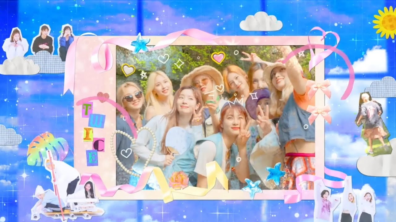 TWICE members from the 'TIME TO TWICE: Healing December' series