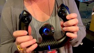 Sit Vibrate Drive Charge; Gamer Gizmos at EB games expo from GioTeck...