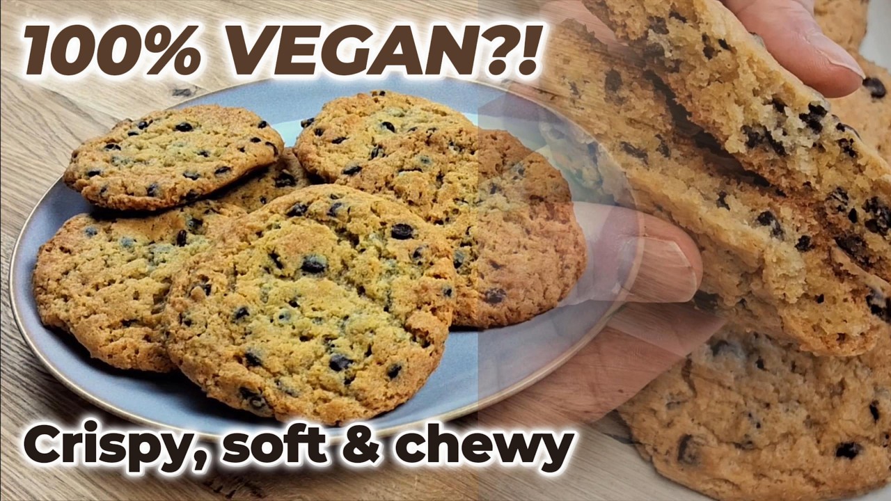 The BEST Vegan Chocolate Chip Cookies - Soft & Chewy, No Eggs, No Butter
