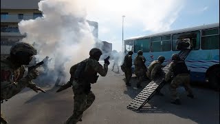 В Артеке освободили условных заложников, захваченных условными террористами