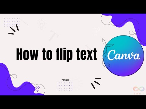 How to flip a text in Canva
