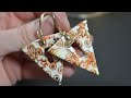 Fleur De Lis Style polymer clay earrings tutorial FIMO DIY jewelry Day 15