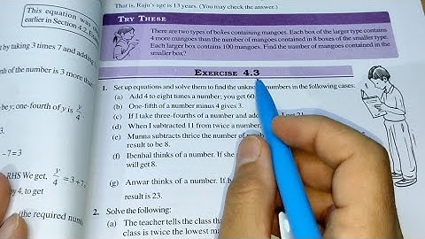 Simple Equation Ex 4.3 Chapter- 4 || Class 7th Maths New Book  || New Edition 2023