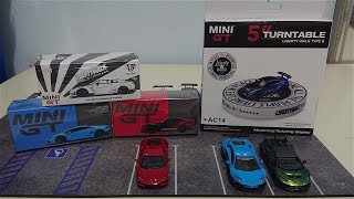 Unboxing New Mini GT Liberty Walk Turntable, ADVAN GR Supra, LB Works Huracan