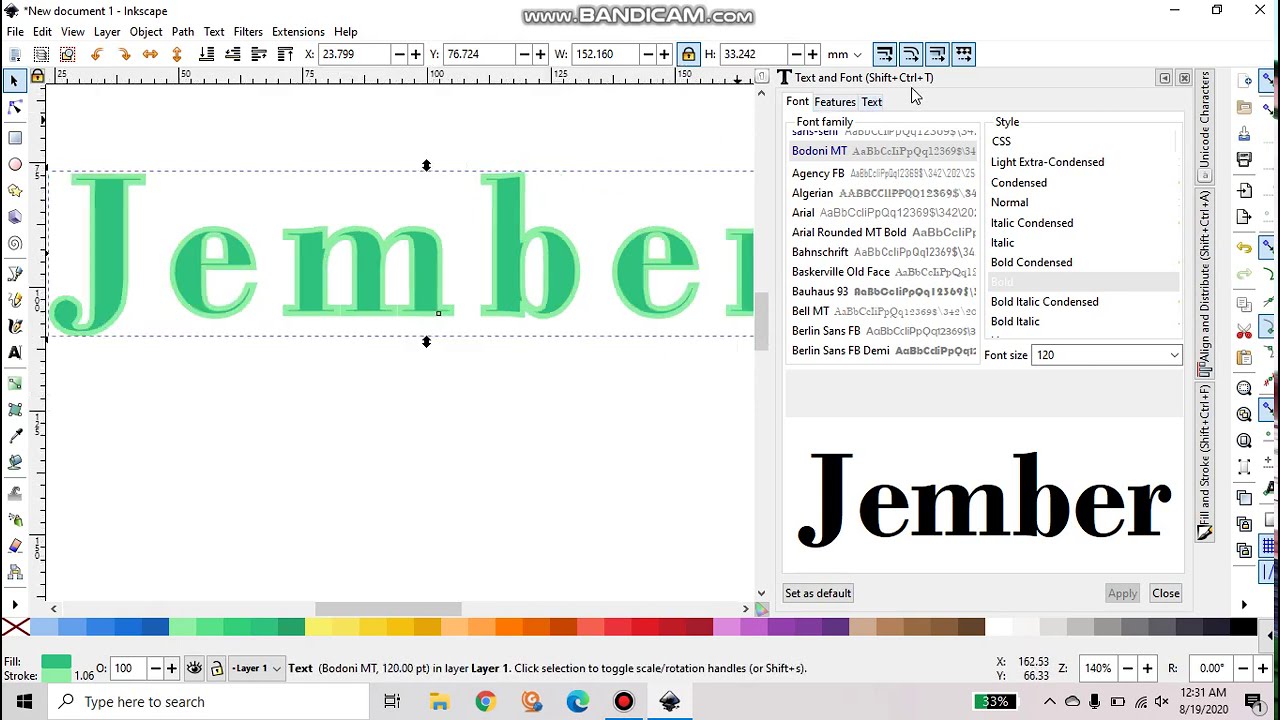 Tutorial Dasar Inkscape-Teks - YouTube