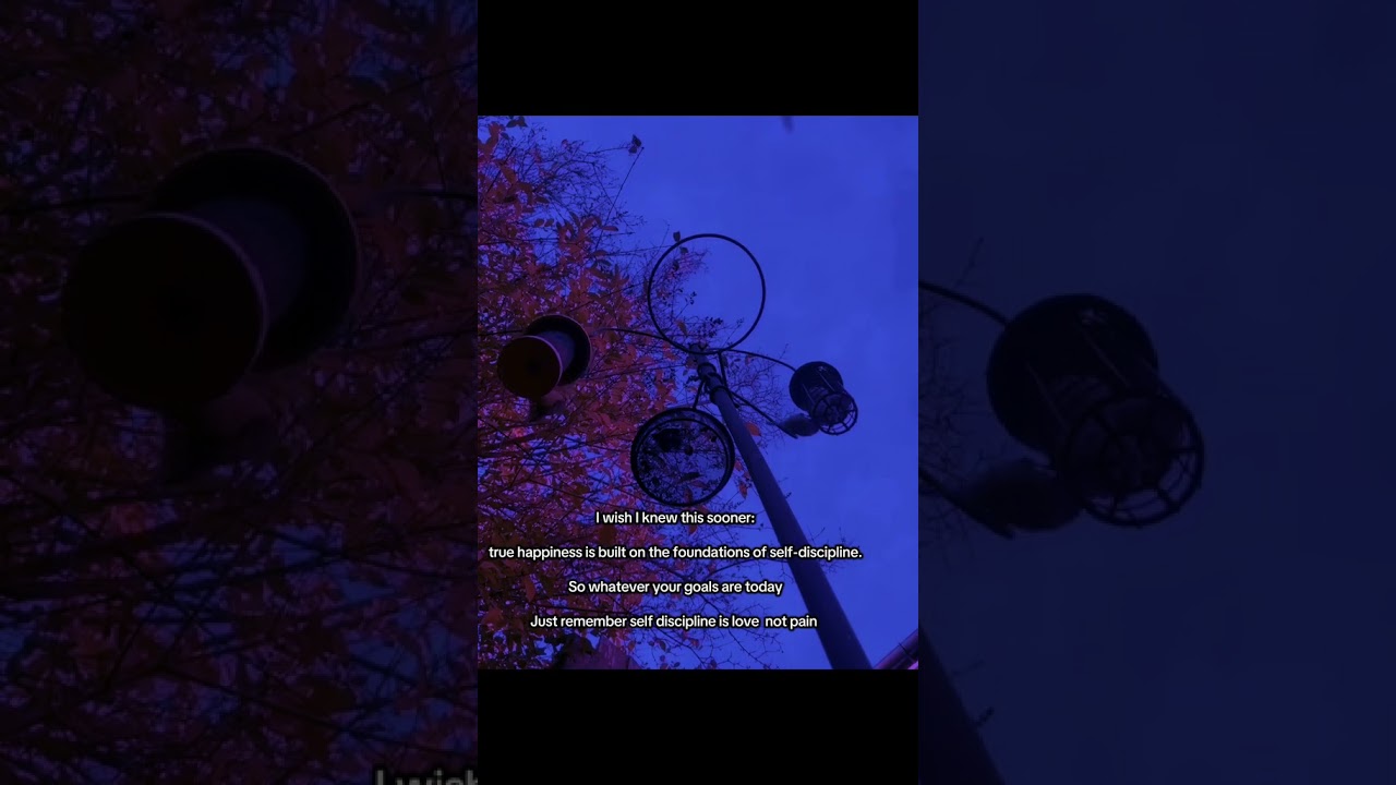 Self discipline is a skill we all need to work on 