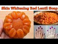 Skin whitening masoor dal soap recipe  red lentil soap for acne dark spots  pigmentation