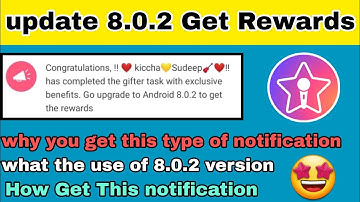 Starmaker system Notification update 8.0.2v || congrs you have complete gifter task notification