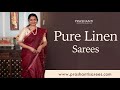 Pure linen sarees  prashanti  15 may 24