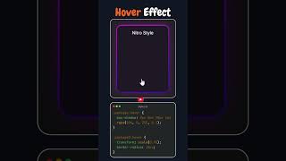 🫰😎 Simple Card Animation #webdevelopment #html #css #shorts
