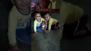 2 Kids Play Football