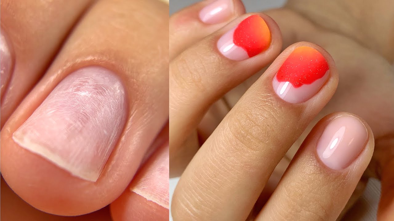 Manicura rusa 🇷🇺 en mis manos | trabajando con Rubber base |