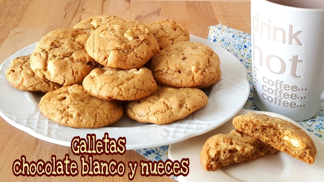 Galletas de chocolate blanco y nueces | Mi tarta preferida