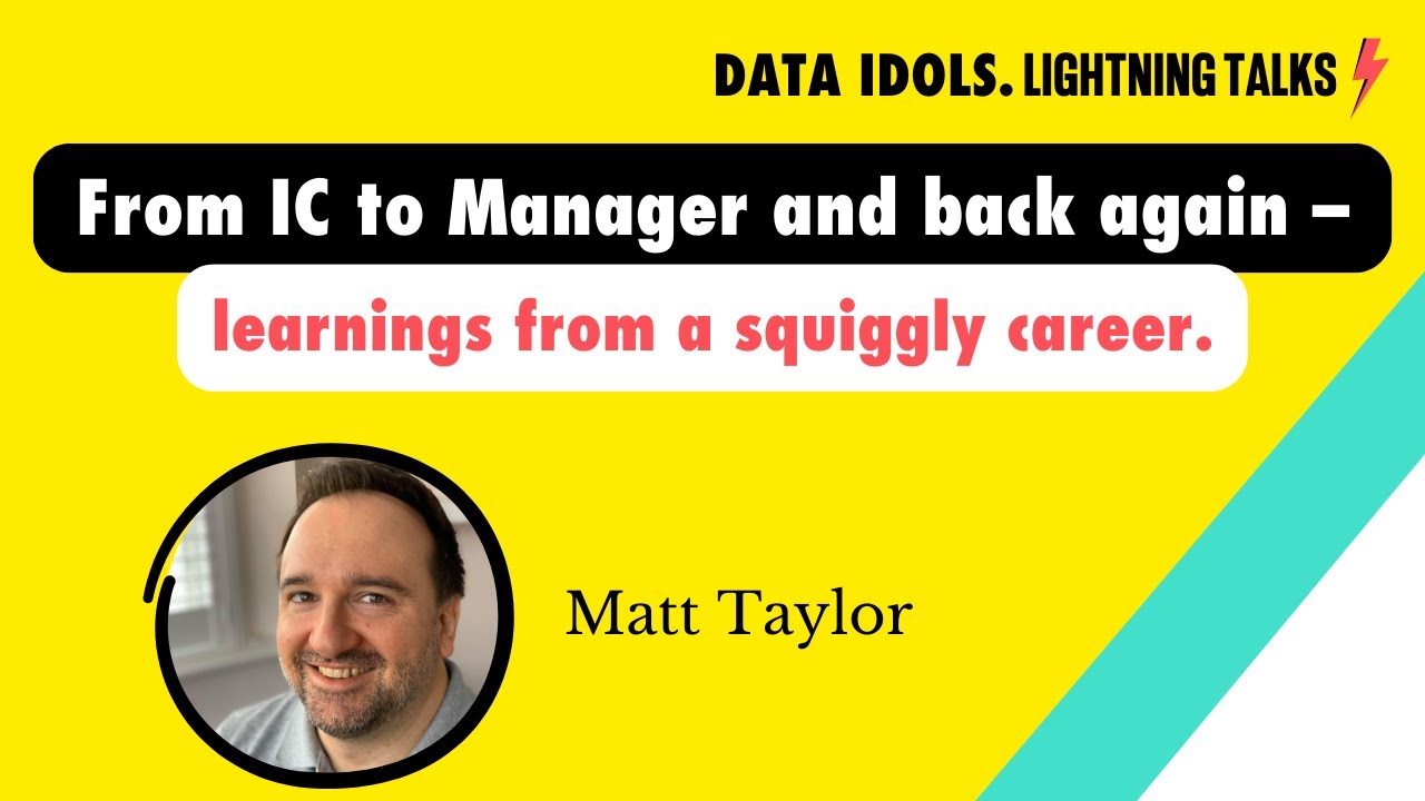 From IC to Manager and back again - learnings from a squiggly career.