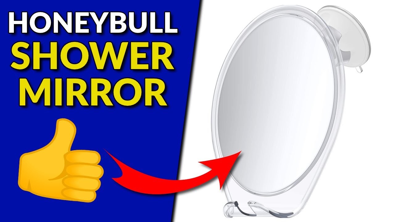 HoneyBull Shower Mirror for Shaving Fogless with Suction YouTube