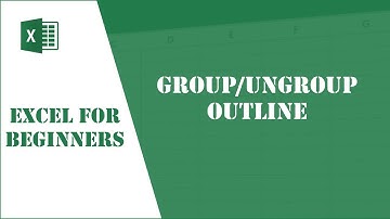 Excel Tutorial 64 - Group/Ungroup Outline