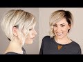 SHORT HAIR TUTORIAL || Wet to Dry Styling