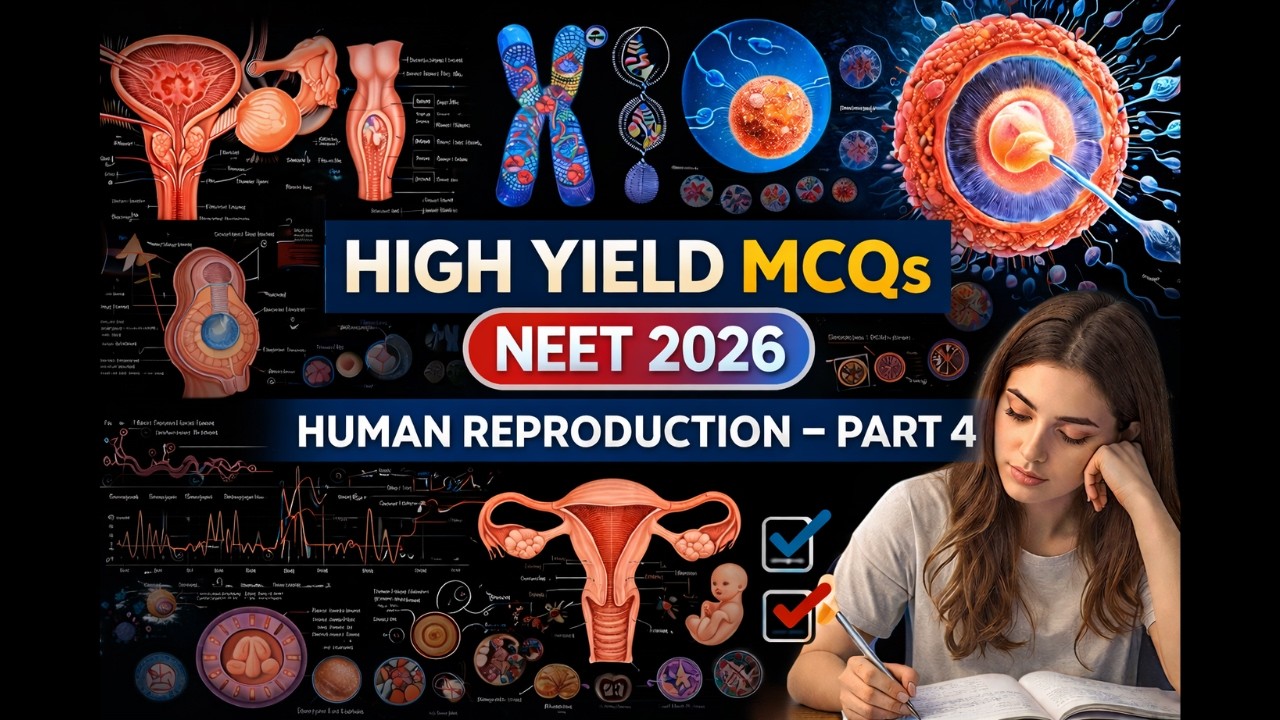 Репродукция человека-4 | Высокоэффективные вопросы с множественным выбором для NEET 2026 🔥 | На о...