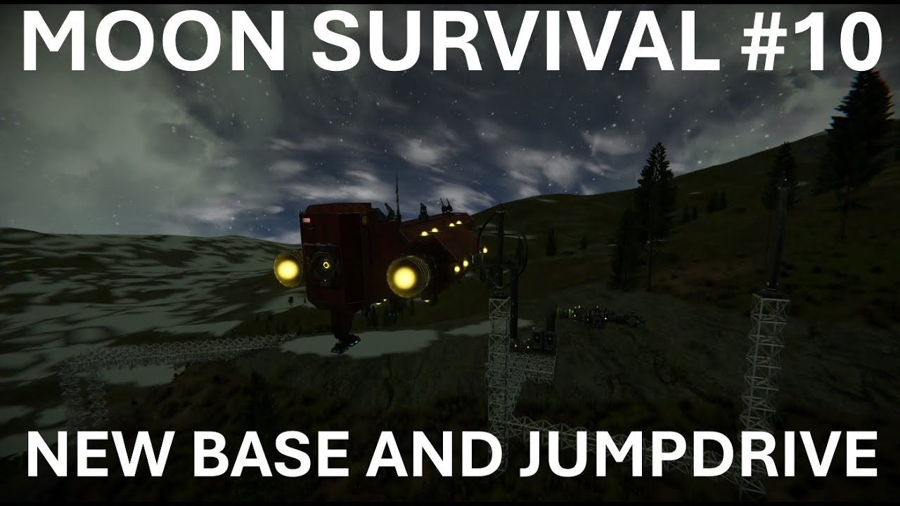 Space Engineers survival episode 10 new base and jump drive - YouTube