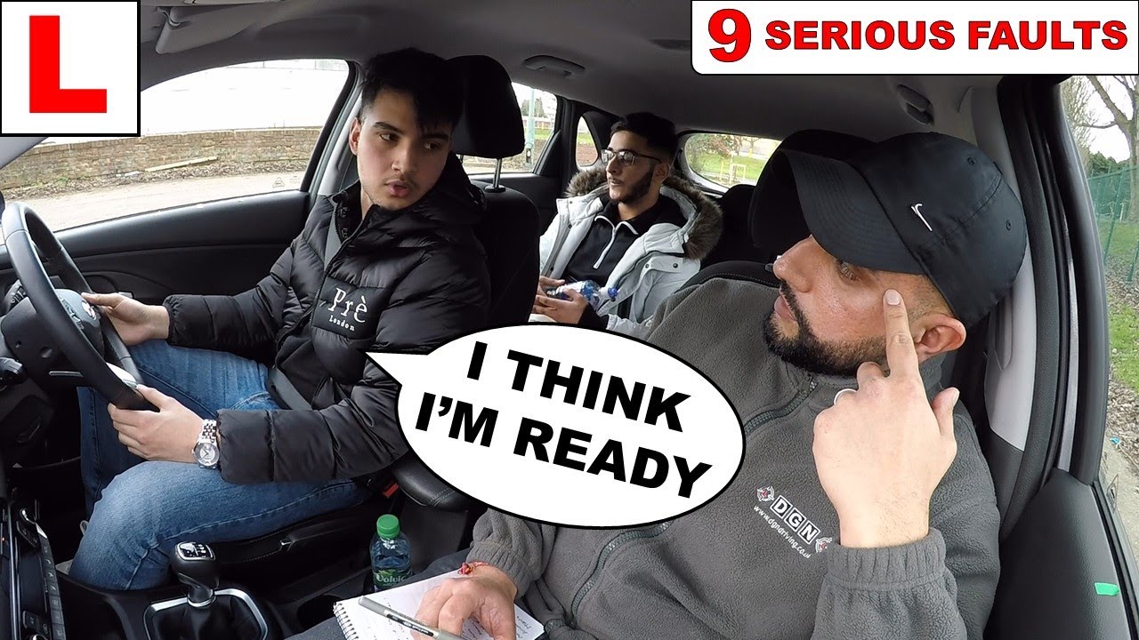 He Thought He Was Ready For His Driving Test - 9 SERIOUS FAULTS - YouTube