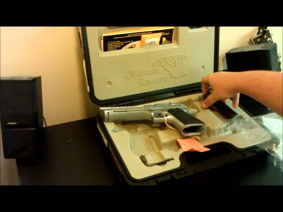 **REAL** Desert Eagle Unboxing Brushed Chrome .50 AE YouTube