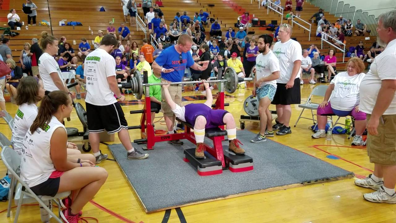 Matt Jacoby 2016 Special Olympics Bench Press Youtube