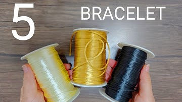 5 Stylish and Attractive Bracelets Anyone Can Make | macrame bracelet tutorial | Thread Art 