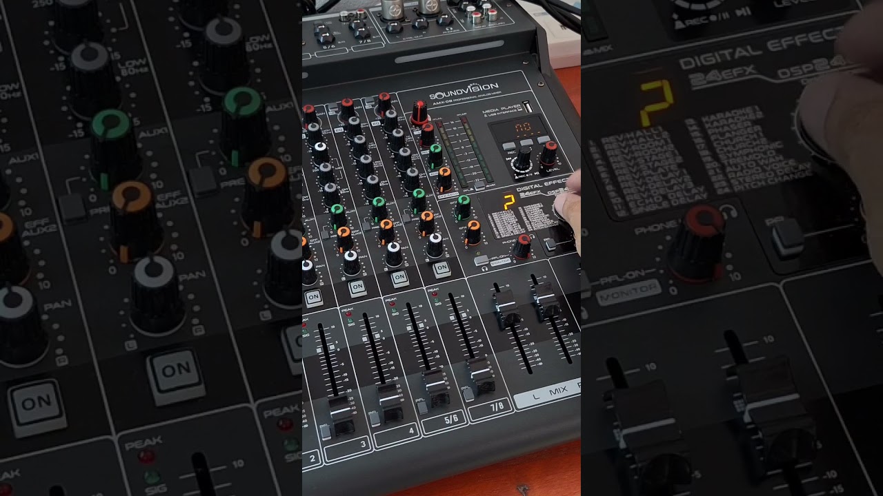 ทดสอบ effect reverb ในมิกเซอร์ซาวด์ vision amx 08 เสียงพอไปวัดไปวาได้ไหมไปดูกัน