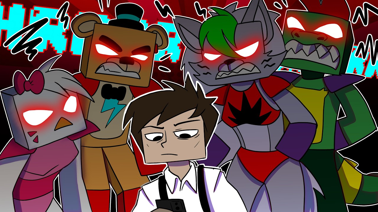 Отомстить Глэмроксам генеральному директору FAZBEAR?! В ролевой игре Minecraft Security Breach!