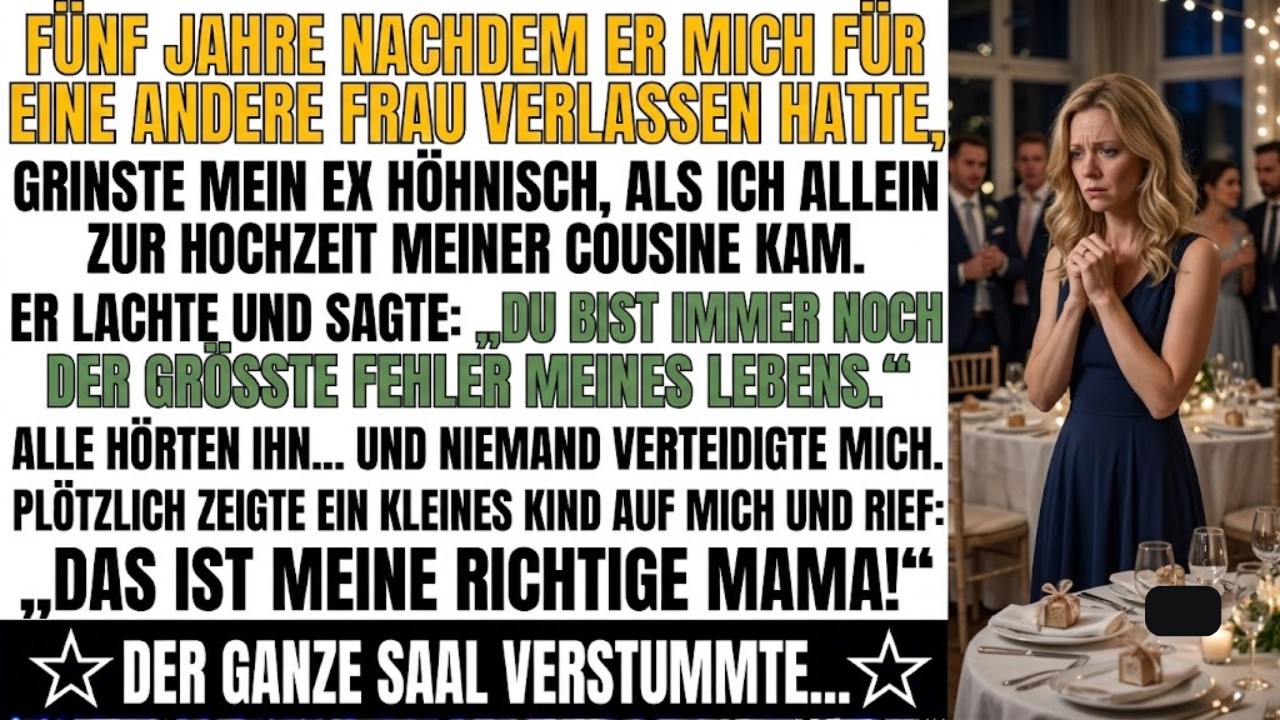 „Das ist meine wichtige Mama!“ – Das rief ein kleines Mädchen mitten auf der Hochzeit meiner Cousine, zeigte mit dem Finger auf mich und ließ meine Hand nicht mehr los. Ich hatte sie noch nie...