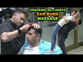 ASMR CRACKING MASTER BARBER & CRACKING ALL JOINTS & EAR BURN & head, back, face, ear, neck massage