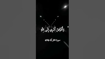 سورة غافر آية ﴿44﴾ بصوت القارئ الشيخ عبدالباسط عبدالصمد