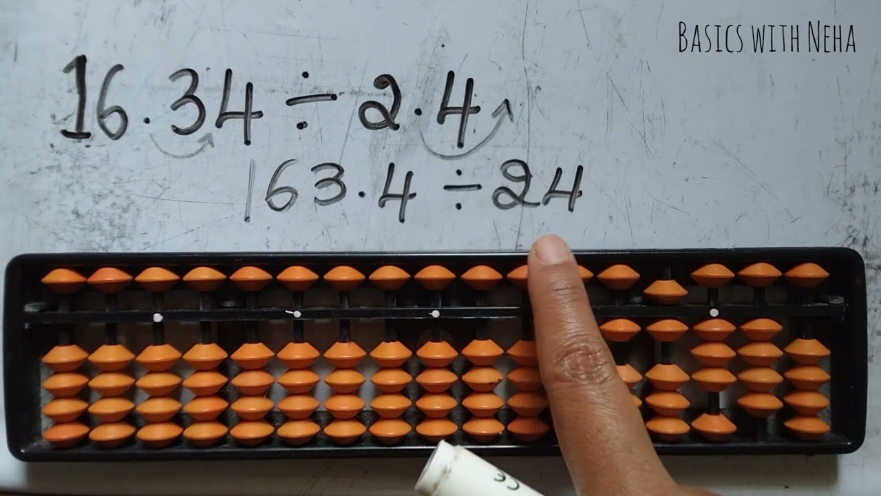 Abacus Decimal division, simple, easy & accurate | 