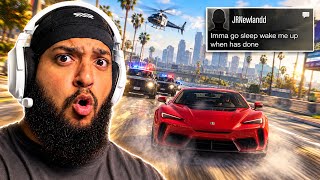 I Let The BEST Driver On GTA 5 Run Away From a FULL LOBBY‼️