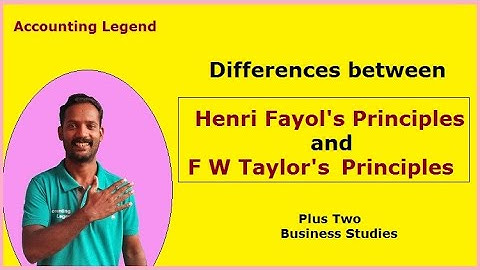 Differences between Henri Fayol and F W Taylor|Henri Fayol Vs F W Taylor