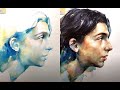 Watercolor Portrait painting Demo - Timothee Chalamet draw
