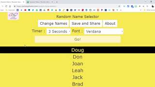 Easy to use Random Name Selector screenshot 5