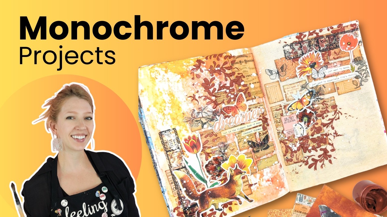 How to Create Stunning Monochrome Project - March YouTube Hop